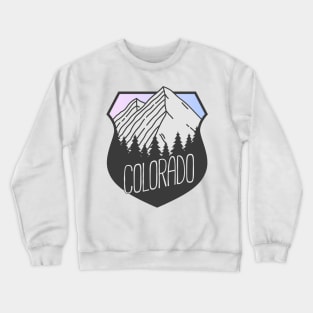 Colorful Colorado Mountain Crest Sunset Crewneck Sweatshirt